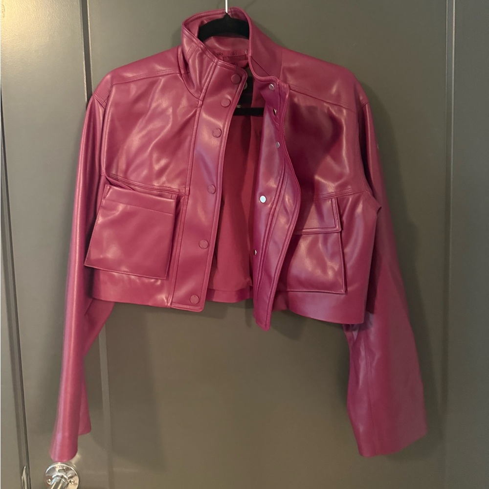 Alo Cropped Purple Jacket